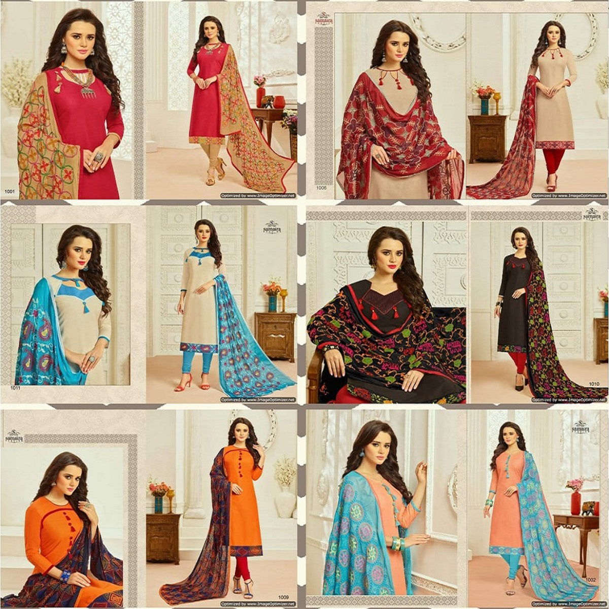 Monalisa Vol 1 Samaira Heavy Silk Cotton Dress Material Wholesale Price In Surat